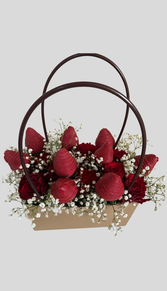 Aardbeien Chocolade Boeket