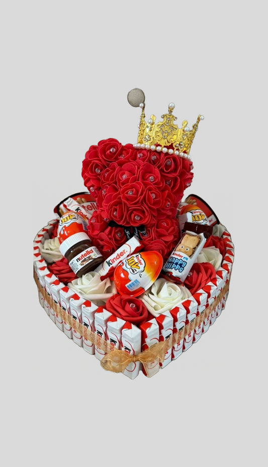 Chocolade Hart Rozenbeertje